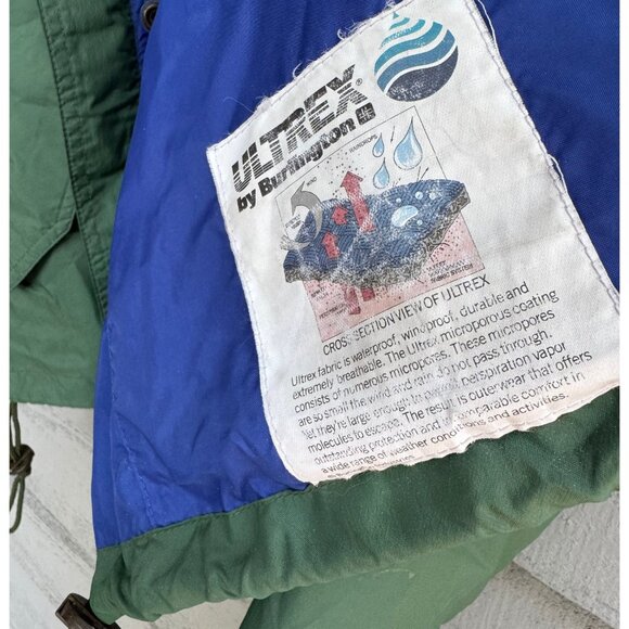 Vintage Woolrich Ultrex Green Nylon Windbreaker Jacket – Men’s XL - Picture 3 of 12
